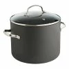 Smith & Nobel Professional Hard Anodised Stockpot 24cm 2 Smith & Nobel Professional Hard Anodised Stockpot 24cm -Dinnerware Sales SP 536370
