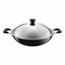 Tefal Large Wok With Stainless Steel Lid 36cm 7 Tefal Large Wok With Stainless Steel Lid 36cm -Dinnerware Sales SP 537982