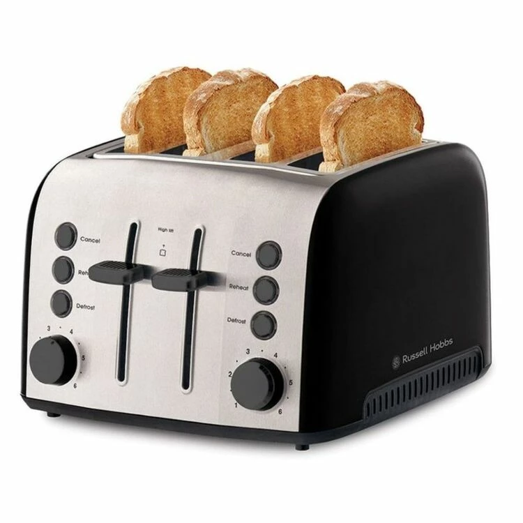 Russell Hobbs Brooklyn 4 Slice Toaster Black 3 Russell Hobbs Brooklyn 4 Slice Toaster Black