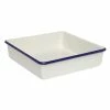 Wiltshire Enamel Brownie Pan 2L / 23cm Blue Rim 1 Wiltshire Enamel Brownie Pan 2L / 23cm Blue Rim -Dinnerware Sales SP 571621