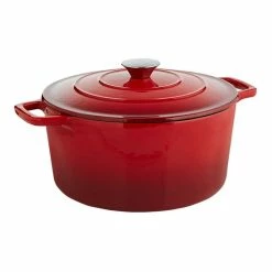 Smith & Nobel Traditions Cast Iron Casserole 5L Red -Dinnerware Sales SP 573286