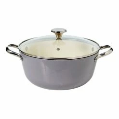 Smith & Nobel Lightweight Cast Iron Casserole 26cm Grey