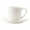 Casa Domani Casual White Evolve Demi Cup And Saucer 100mL -Dinnerware Sales SP 602374