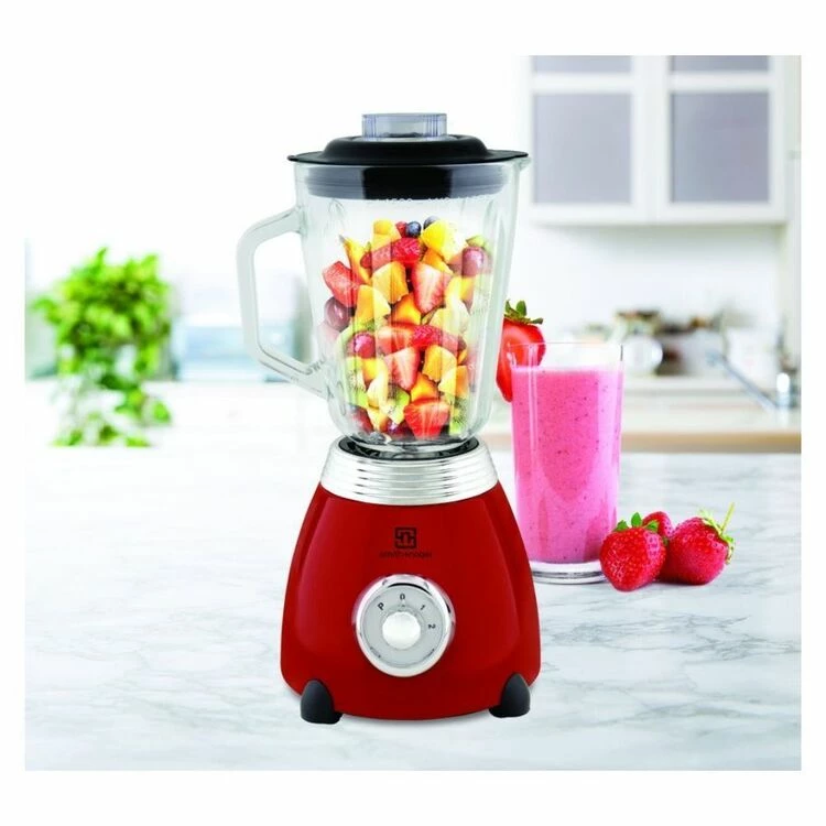 Smith & Nobel Retro Blender Red 1.5L 4 Smith & Nobel Retro Blender Red 1.5L - Image 2