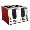 Smith & Nobel Stainless Steel 4 Slice Toaster Red -Dinnerware Sales SP 609950