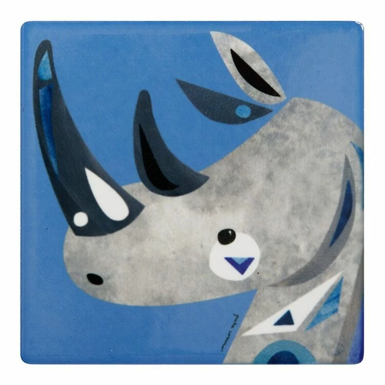 Maxwell & Williams Pete Cromer Wildlife Coaster 9.5cm Rhino 3 Maxwell & Williams Pete Cromer Wildlife Coaster 9.5cm Rhino
