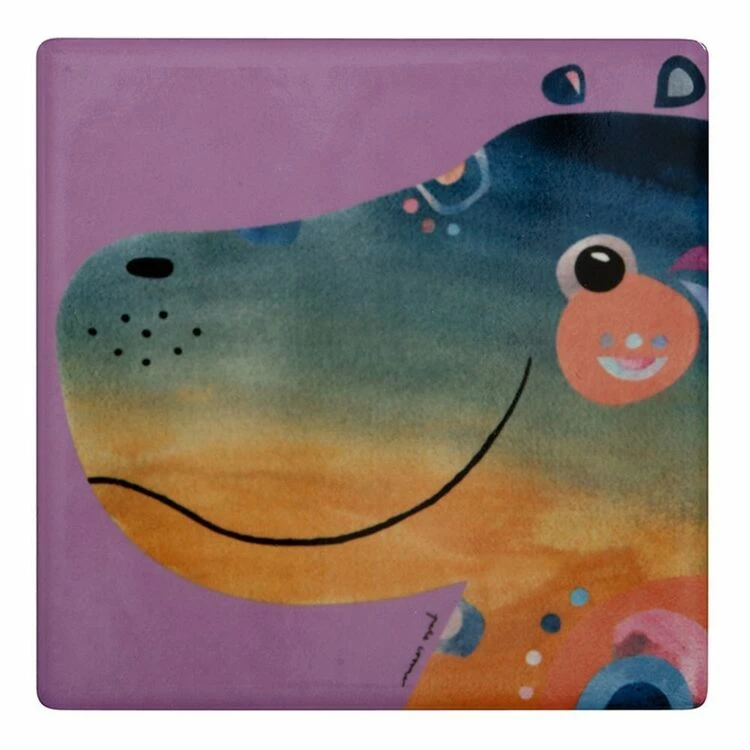 Maxwell & Williams Pete Cromer Wildlife Coaster 9.5cm Hippo 3 Maxwell & Williams Pete Cromer Wildlife Coaster 9.5cm Hippo