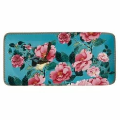 Maxwell & Williams T+C Silk Road Rectangular Platter 33 X 15 Cm Aqua