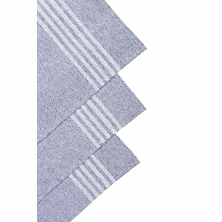 Smith & Nobel Nord 3 Pack Tea Towel Navy 45 X 70 Cm 3 Smith & Nobel Nord 3 Pack Tea Towel Navy 45 X 70 Cm