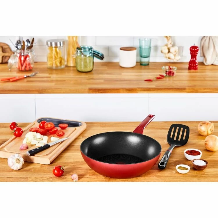 Tefal Daily Chef Red Induction Non-Stick Wok 28cm 4 Tefal Daily Chef Red Induction Non-Stick Wok 28cm - Image 2