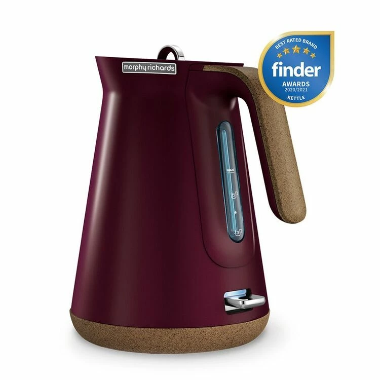 Morphy Richards Aspect Cork Maroon Kettle 4 Morphy Richards Aspect Cork Maroon Kettle - Image 2