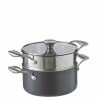 S&N By Miguel Maestre Hard Anodised Casserole With Steamer 20cm -Dinnerware Sales SP 623190