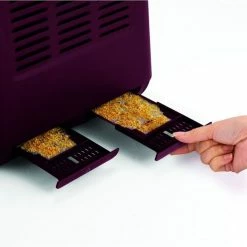 Morphy Richards Aspect Black Chrome 4 Slice Toaster Maroon 240027 -Dinnerware Sales SP 626543 6