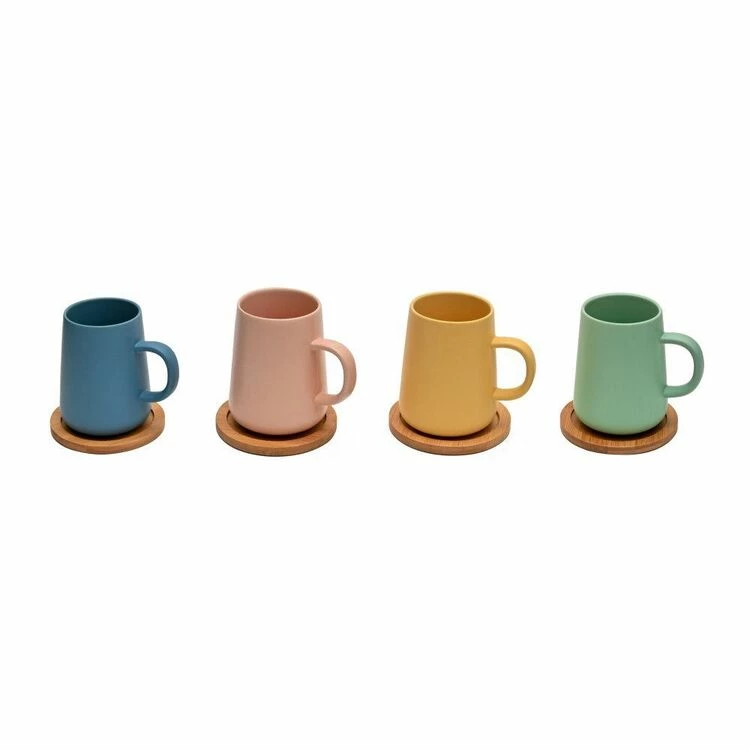 Coffee Culture Matte Colour 320mL Coffee And Tea Mug With Coasters 4 Coffee Culture Matte Colour 320mL Coffee And Tea Mug With Coasters - Image 2