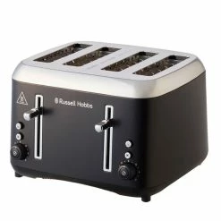 Russell Hobbs Addison Black 4 Slice Toaster