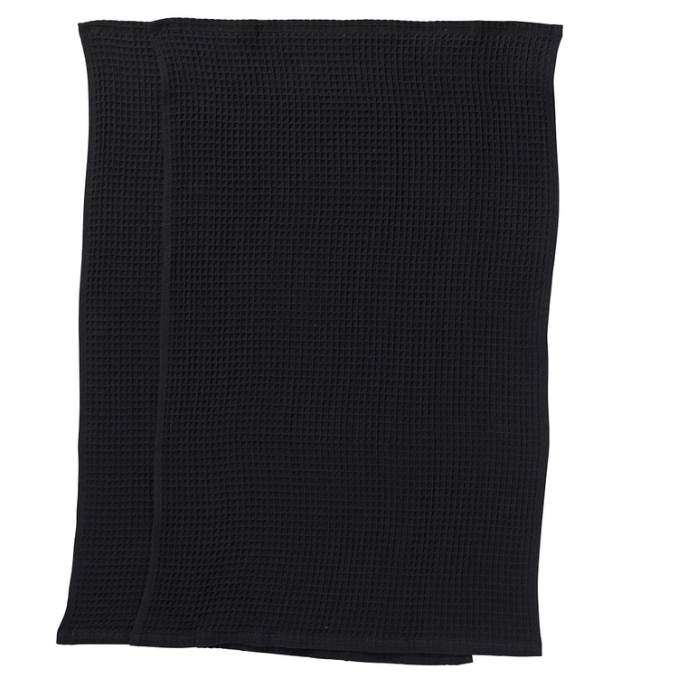 S&N By Miguel Maestre Chef Waffle Tea Towel 2 Pack Black 4 S&N By Miguel Maestre Chef Waffle Tea Towel 2 Pack Black - Image 2