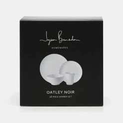 Jayson Brunsdon Homewares Jayson Brunsdon Oatley Noir 16 Piece Dinnerset