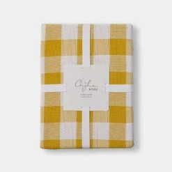 Chyka Home Chyka Gingham Tablecloth 150x250cm Mustard -Dinnerware Sales SP 630585