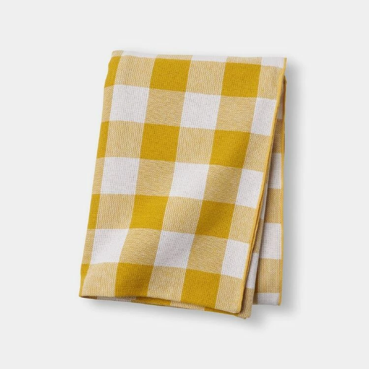 Chyka Home Chyka Gingham Tablecloth 180x320cm Mustard 4 Chyka Home Chyka Gingham Tablecloth 180x320cm Mustard - Image 2