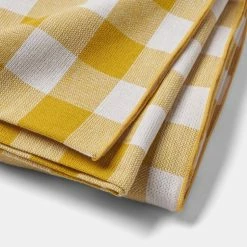 Chyka Home Chyka Gingham Tablecloth 180x320cm Mustard