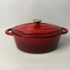 Smith & Nobel Traditions 3L Cast Iron Oval Casserole Red 1 Smith & Nobel Traditions 3L Cast Iron Oval Casserole Red -Dinnerware Sales SP 631113
