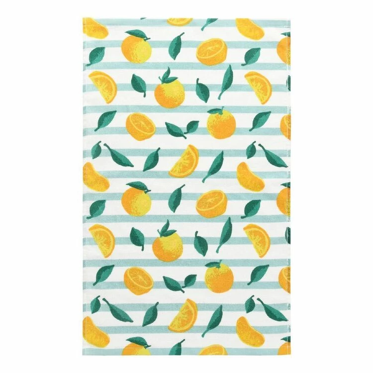 Smith & Nobel Terry Tea Towel 70x40cm Tangerine 3 Smith & Nobel Terry Tea Towel 70x40cm Tangerine