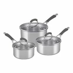 Raco Reliance Stainless Steel 3 Piece Saucepan Set