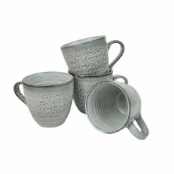Coffee Culture Reactive Stone 355mL Coffee & Tea Mug 4 Piece Set