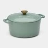 Smith & Nobel Luxe Cast Iron Casserole Light Green 5L 1 Smith & Nobel Luxe Cast Iron Casserole Light Green 5L -Dinnerware Sales SP 640015