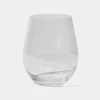 Chyka Home Bamboo Acrylic Stemless Wine Glass - Clear