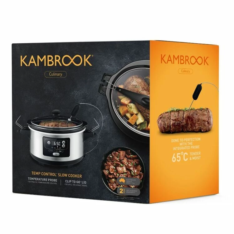 Kambrook Slow Cooker Temp Control 5.5L KSC655BSS 4 Kambrook Slow Cooker Temp Control 5.5L KSC655BSS - Image 2